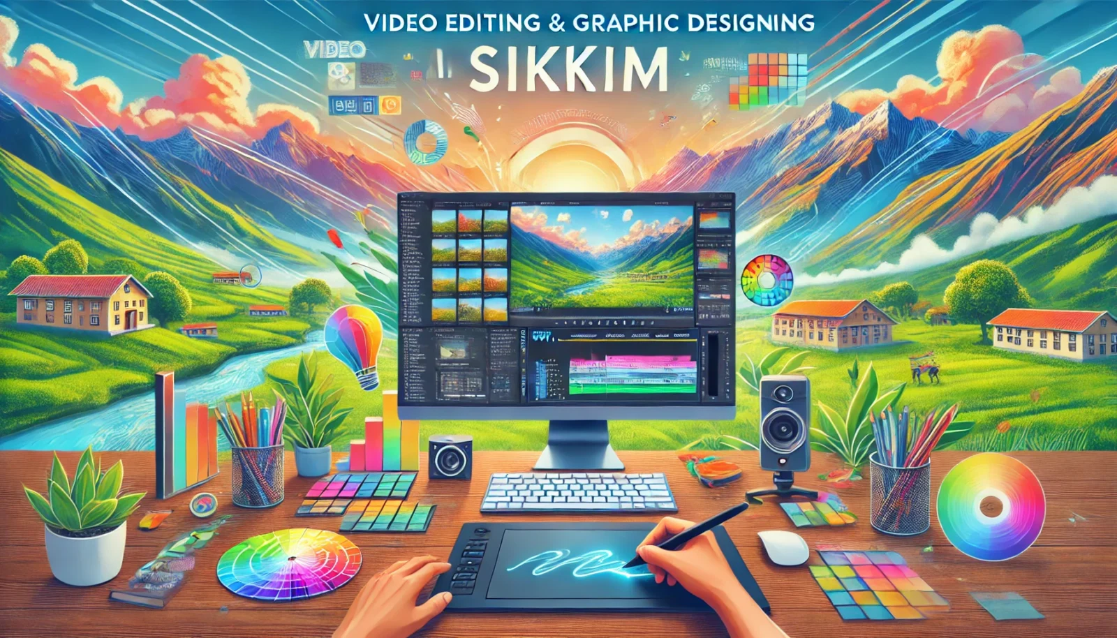 Video Editing & Graphic Designing in Sikkim